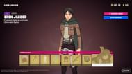 Eren Jaeger will become available in-game by April 15, 2023 (Image via Epic Games/Fortnite)
